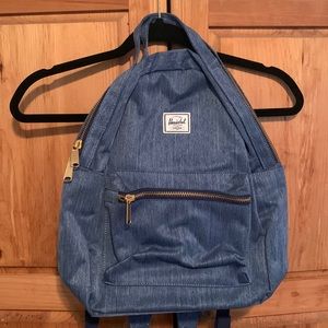 Herschel denim backpack purse